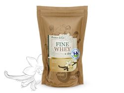 Protein&Co. FINE WHEY – přírodní protein slazený stévií Příchuť: Vanilla dream
