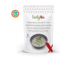 DailyMix Proteinová polévka s hovězí příchutí s nudlemi (7 porcí)