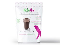 KetoMix Bezlaktózový (veganský) koktejl s příchutí čokolády (40 porcí) 1200 g